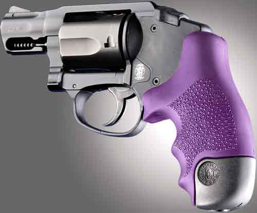 Hogue Grips S&W J Frame Rb Cent./Poly Bodyguard Purple Grip