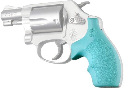 Hogue Grips S&W J Frame Round Butt Bantam Aqua Grip