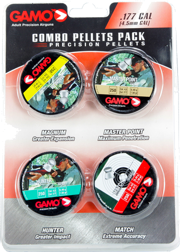 Gamo Combo Assort .177 Caliber. Match Hunter & Mp Pellet Magazine