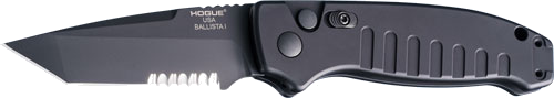 Hogue Ballista-I Button Auto Tanto Prt. Serrated Matte