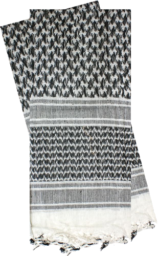 Red Rock Gear Shemagh Head Wrap White/Black