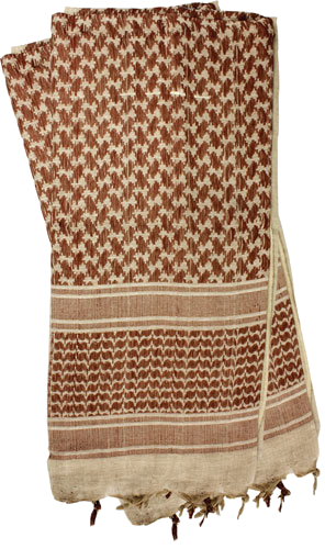 Red Rock Gear Shemagh Head Wrap Tan/Brown