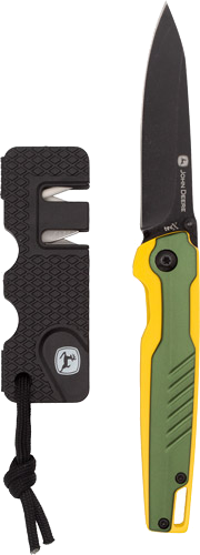 Case Knives John Deere 3.2" Folder with Sharpener Knife