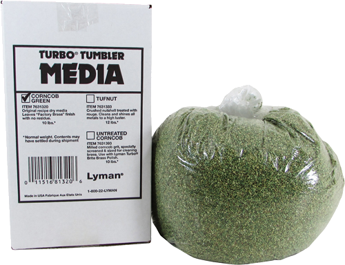Lyman Turbo Tumbler Media Corn Cob Plus 10 lb Box