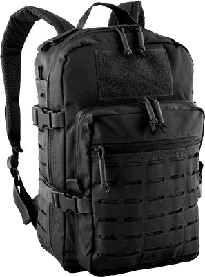 Red Rock Gear Transporter Day Pack with Laser-Cut MOLLE Webb Black