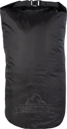 Red Rock Gear Roll Top Dry Bag 25 Liter Waterproof Black