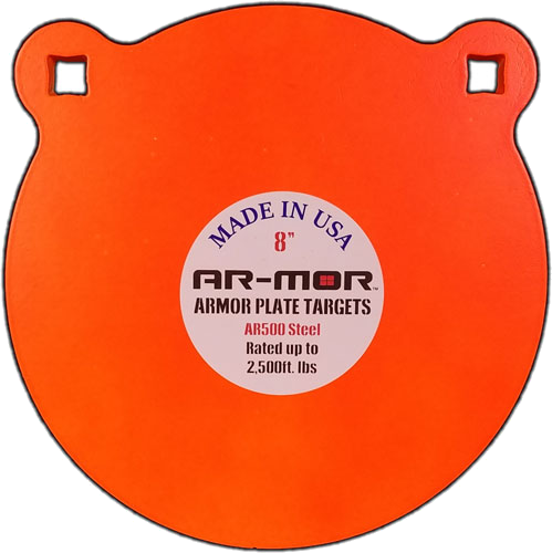 Ar-mor 8" AR500 Steel Gong 3/8" Thick Steel Round