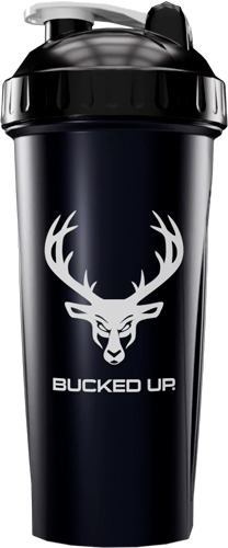 Bucked Up Shaker 28 oz & White Bpa Free