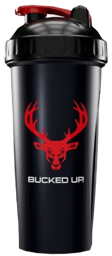 Bucked Up Shaker 28 oz Black & Bpa Free – Red