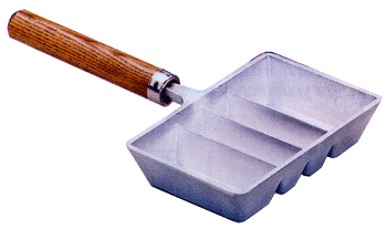 Lee Ingot Mold Wood Handle 4 Cavity