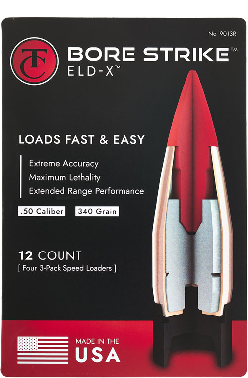 Thompson Center Bore Driver Eld-X .50 Caliber 340 Grain 12-Pack