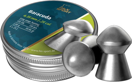 H&N Sport Pellets Baracuda 25 30.86 Grain 150-Pack