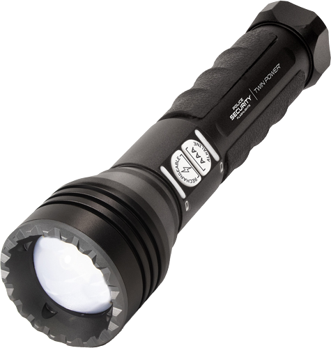 Police Security Long Throw Twin Power 1/4 Mile Beam Flashlight