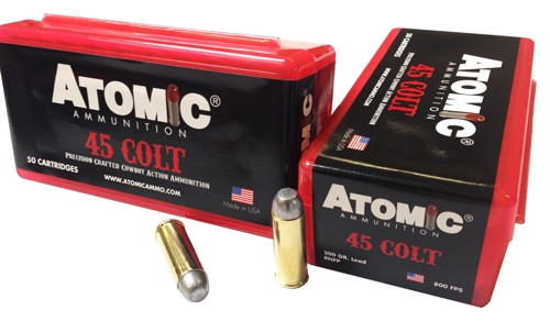 Atomic Ammunition Cowboy .45 Colt 200 Grain Ammunition – 50 Rounds
