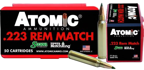 Atomic Ammunition .223 Rem 77 Grain Ammunition – 50 Rounds