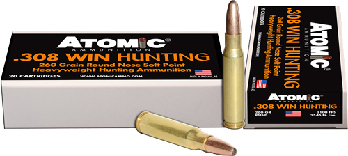 Atomic Ammunition .308 Win 260 Grain SP Ammunition – 20 Rounds