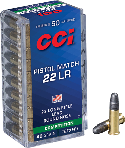Cci Match .22 LR 40 Grain Ammunition – 50 Rounds