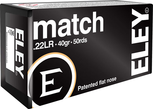 Eley Match .22 LR 40 Grain Ammunition – 50 Rounds