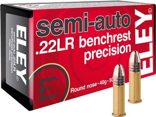 Eley Precision .22 LR 40 Grain Ammunition – 50 Rounds