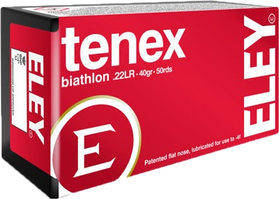 Eley Tenex Biathlon .22 LR 40 Grain Ammunition – 50 Rounds