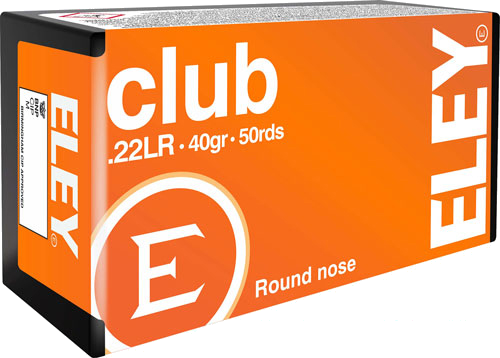 Eley Club .22 LR 40 Grain Ammunition – 50 Rounds