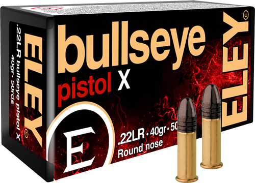 Eley Bullseye .22 LR 40 Grain Ammunition – 50 Rounds