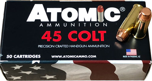Atomic Ammunition .45 Colt 250 Grain Hollow Point Ammunition – 50 Rounds