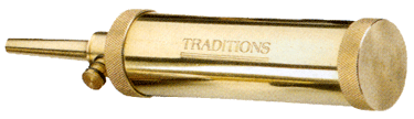 Traditions Deluxe Powder Flask Brass with 30 Grain Spout