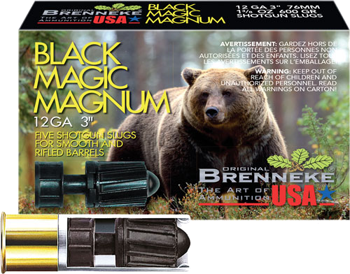 Brenneke USA Magic 12 Gauge SLUG Ammunition – 5 Rounds