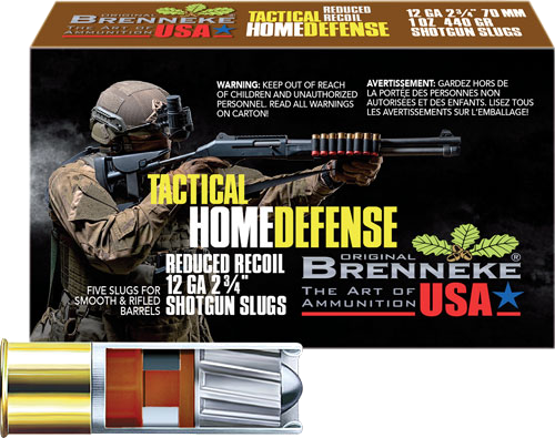 Brenneke USA Reduced Recoil 12 Gauge SLUG Ammunition – 5 Rounds