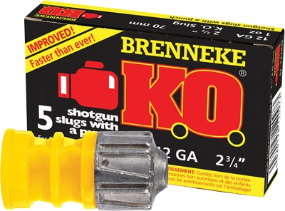 Brenneke USA Ko 12 Gauge SLUG Ammunition – 5 Rounds