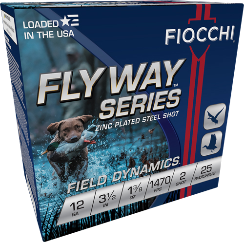 Fiocchi Flyway 12 Gauge #2 Shot Ammunition – 25 Rounds