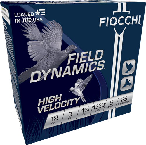 Fiocchi 12 Gauge #5 Shot Ammunition – 25 Rounds