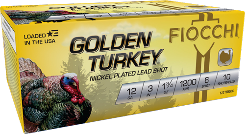 Fiocchi Golden Turkey 12 Gauge #6 Shot Ammunition – 10 Rounds