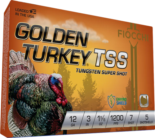 Fiocchi Golden Turkey Tss 12 Gauge #7 Shot Ammunition – 5 Rounds