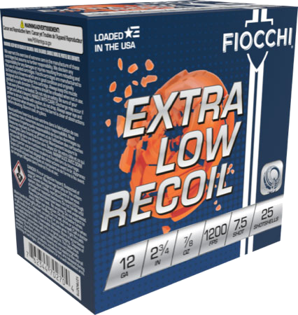 Fiocchi Low Recoil 12 Gauge #7.5 Shot Ammunition – 250 Rounds