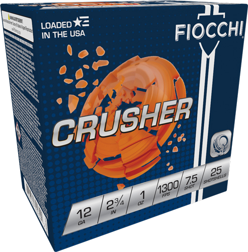 Fiocchi Crusher 12 Gauge #7.5 Shot Ammunition – 250 Rounds