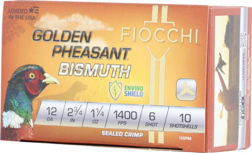 Fiocchi Golden Pheasant 12 Gauge #6 Shot Ammunition – 10 Rounds
