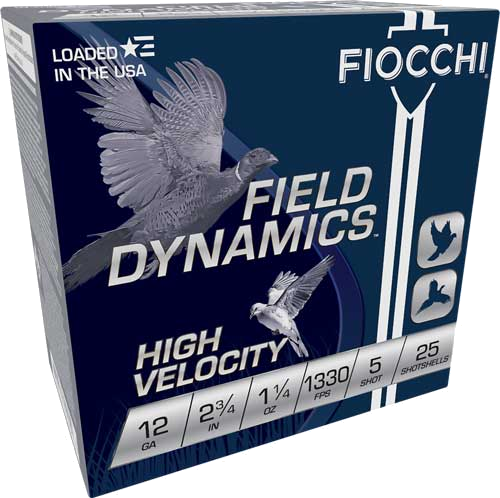 Fiocchi Hv Ld 12 Gauge #5 Shot Ammunition – 25 Rounds