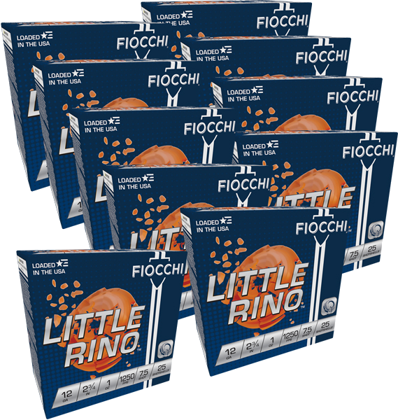 Fiocchi Little Rino 12 Gauge #7.5 Shot Ammunition – 250 Rounds