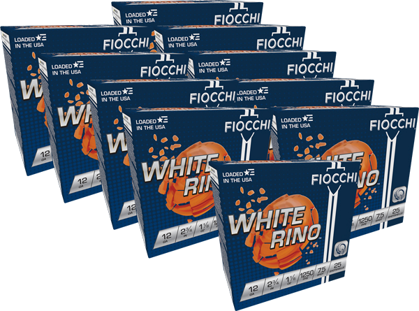 Fiocchi White Rino 12 Gauge #7.5 Shot Ammunition