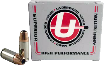 Underwood Ammo 9mm 124 Grain Jacketed Hollow Point Ammunition – 20 Rounds, +P
