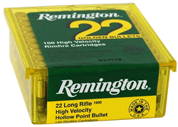 Remington .22 LR 36 Grain Hollow Point Ammunition – 100 Rounds