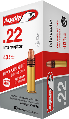 Aguila Interceptor .22 LR 40 Grain Ammunition – 1000 Rounds