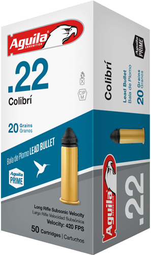 Aguila Colibri .22 LR 20 Grain Ammunition – 1000 Rounds