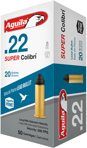 Aguila Super Colibri .22 LR 20 Grain Ammunition – 1000 Rounds