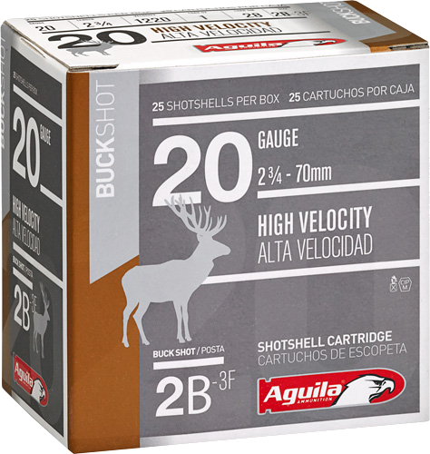 Aguila Shotshell 20 Gauge #2 Shot Ammunition – 25 Rounds