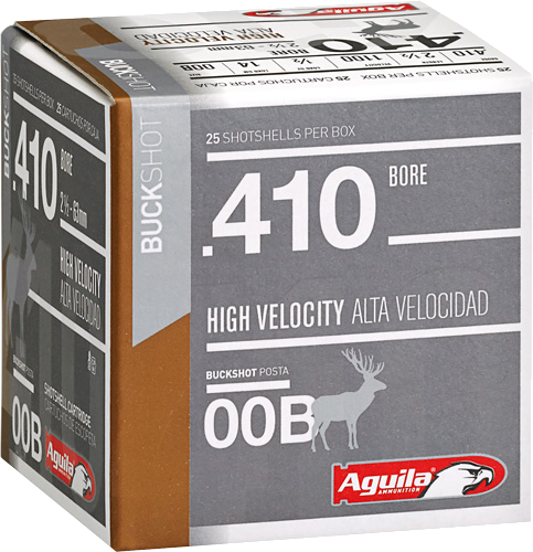 Aguila Shotshell 410 00 Buck Ammunition – 25 Rounds