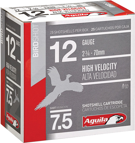 Aguila Shotshell 12 Gauge #7.5 Shot Ammunition – 25 Rounds