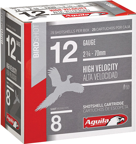 Aguila Shotshell 12 Gauge #8 Shot Ammunition – 25 Rounds
